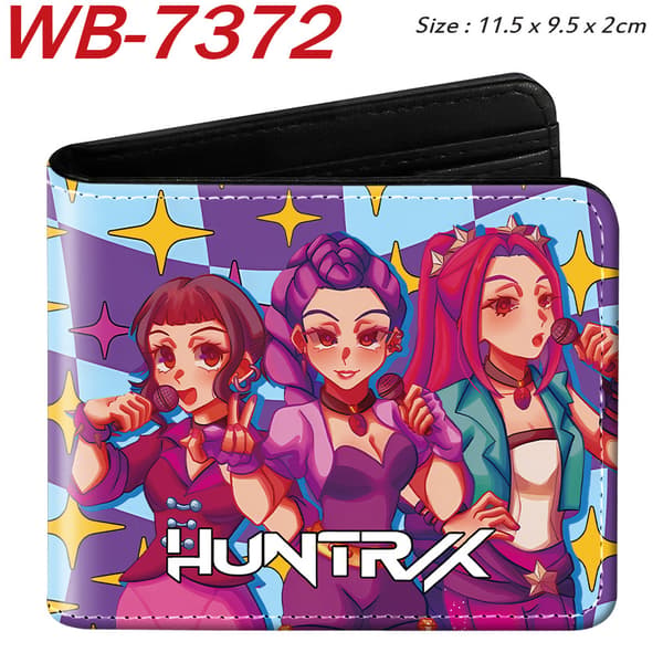 K-KPOP DEMON HUNTER pu læder bi-fold kort tegnebog hot salg og praktisk WB-7351