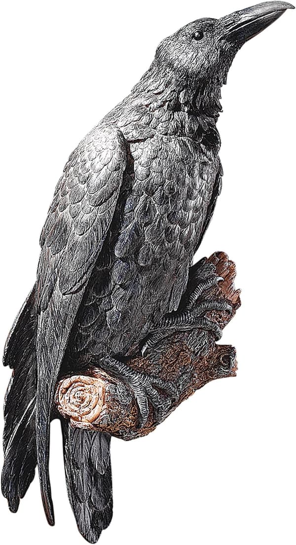 The Raven's Perch Gotisk Väggskulptur 20x7x6cm