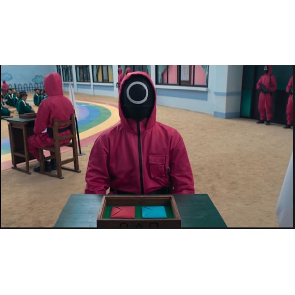Medi Quick Squid Game Ddakji Spil Sæt, Dobbelt Kort Premium Version Blå og Rød Traditionelt Koreansk Foldespil (Ny Forbedret Dobbelt Kort Version) XS square