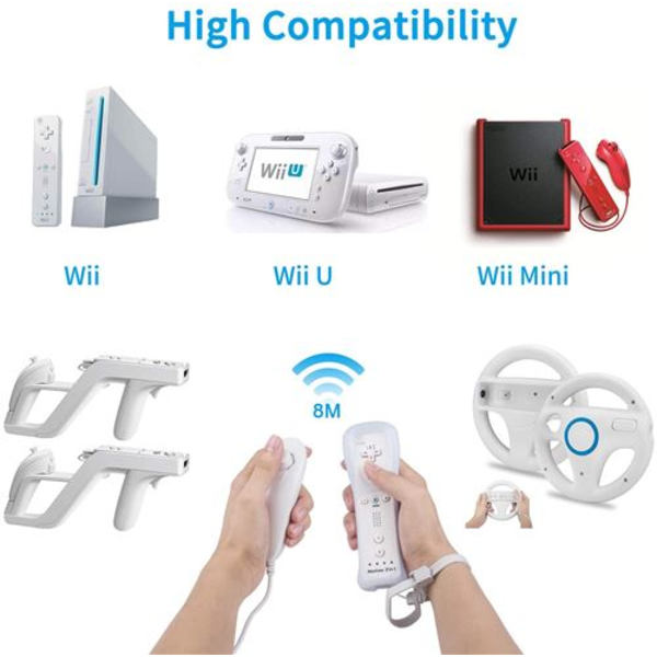 2x 2 i 1 Integrerad Wiimote Motion Plus-handkontroll och Nunchuk