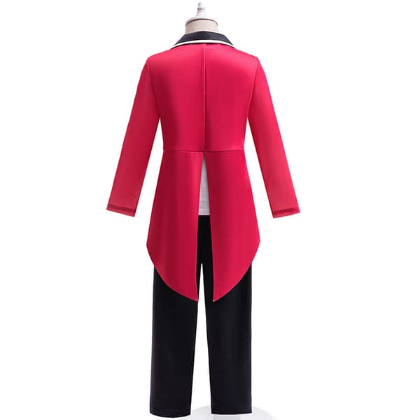 Barnens Cosplay Kostymset – Magisk Digital Cirkus Halloweenklänning D1273 Bright Red (Three-piece Set) 150cm