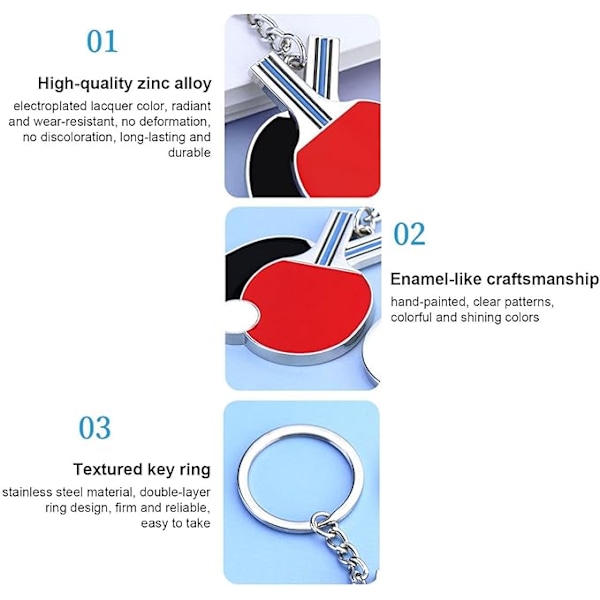 Pingispöytämaila Avaimenperä - Urheilullinen Avaimenperä Pöytätennismaila Laukku Koriste | pingispöytämaila avaimenperä