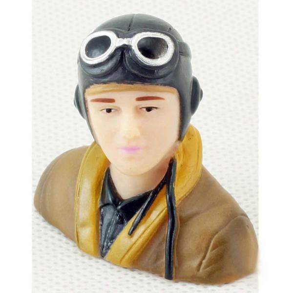 RC Flygplan Skala Figur Pilot leksaker med glas headset och kommunikationsutrustning