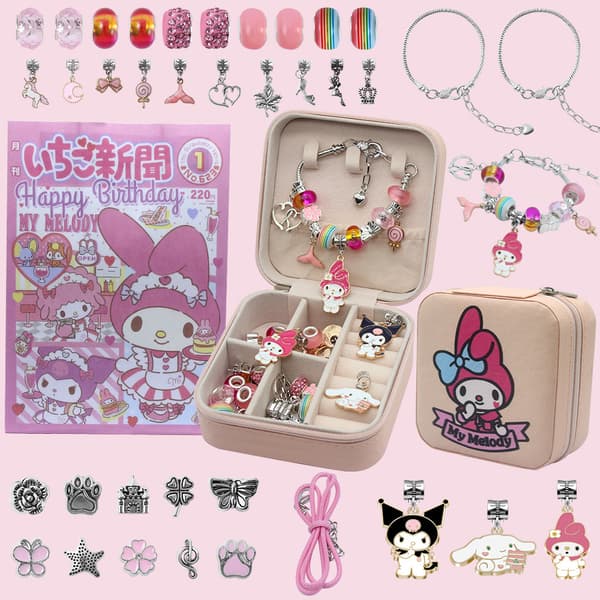 Armband för barn med pärlset, DIY-pysselkit för flickor, presentidé för födelsedag Basic Kuromi 36-piece set