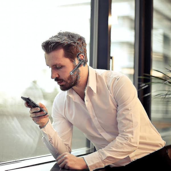 Bluetooth Headset til Mobiltelefon, V5.1 Trådløst Bluetooth Headset med CVC 8.0 Støjreducerende Mikrofon