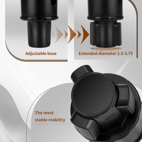 Bilkoppholder Avtakbart 9-tommers matbrett med telefonspor Koppholder 32 40 oz 3-i-1 Solid base Bilturtilbehør