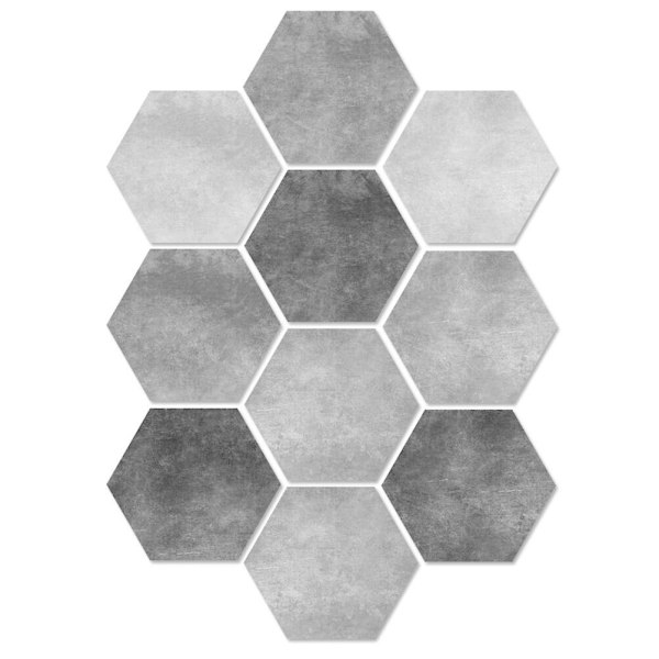 10 stk Vanntette klistremerker Avtakbare veggklistremerker Peel Stick Backsplash Gulvdekor