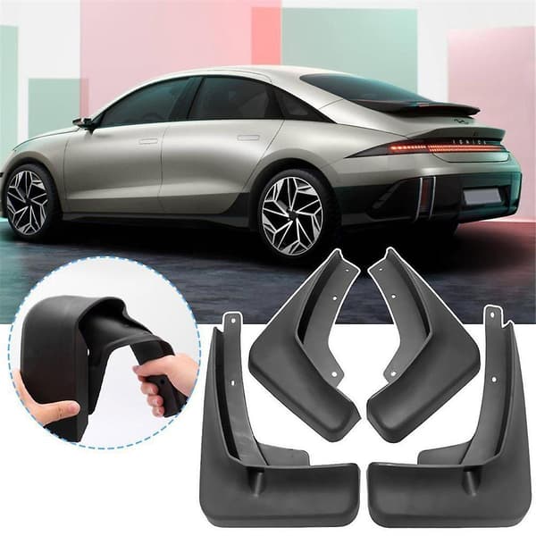 Stænklapper til Ioniq 6 2023 2024 Ioniq6 Mudguards Mudguards Mudguards For- og baghjul Black