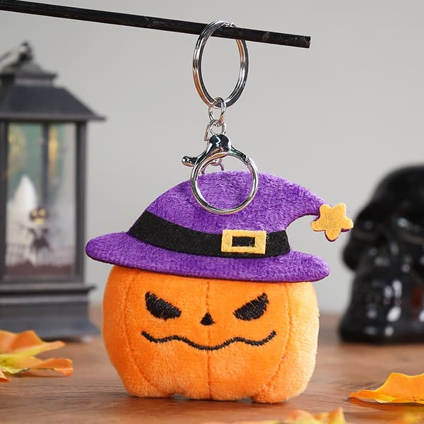 Halloween Græskar Spøgelse Plys Nøglering, Blødt Squishy Tøjdyr til Taskepynt Ghost 7cm