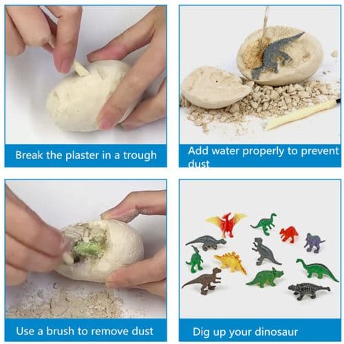 Dinosaurieleksaker Dino Ägg Barnpresentkit Öppna 12 Un