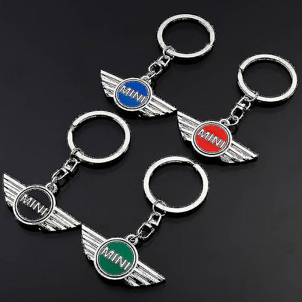 Lang kjede metall nøkkelring Billogotyp nøkkelring for Mini Cooper Red