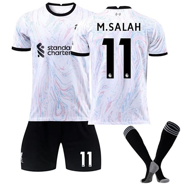 Lasten jalkapallovaruste LIVERPOOL Vierasjoukkueen faniharjoitusasu ja sukat 11 11 22#