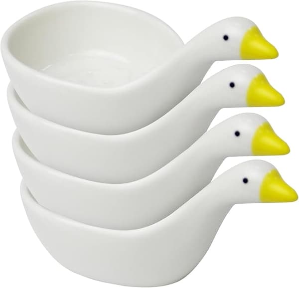 Dippauskulhot, söpö ankka-design, 4 kpl
