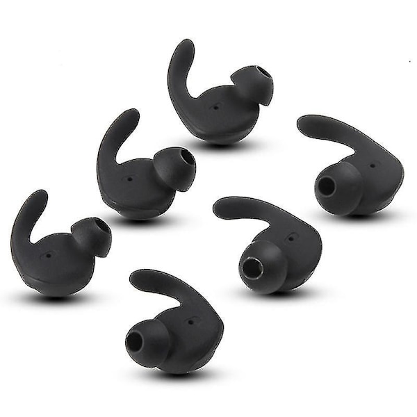 6 stk. øreproppdeksler In-ear tips Myk silikonhud Øreplugg Ørekrok Buds Erstatning for Hua-wei Xsport/Honor Am61 Sports Trådløst Headset