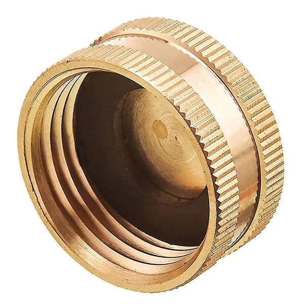 Trädgårdsslang Hane Ändlock, Mässingskranlock med Extra 12 Brickor, 3/4 Tum, 4-Pack