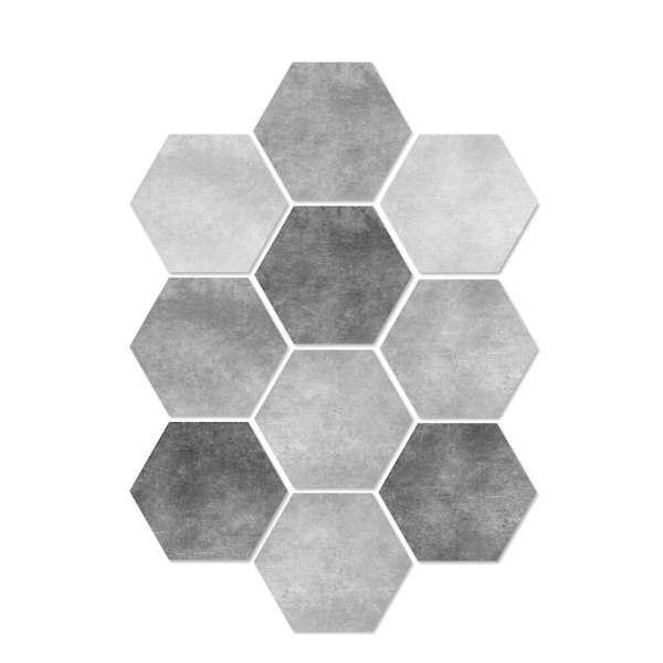 10 stk Vanntette klistremerker Avtakbare veggklistremerker Peel Stick Backsplash Gulvdekor