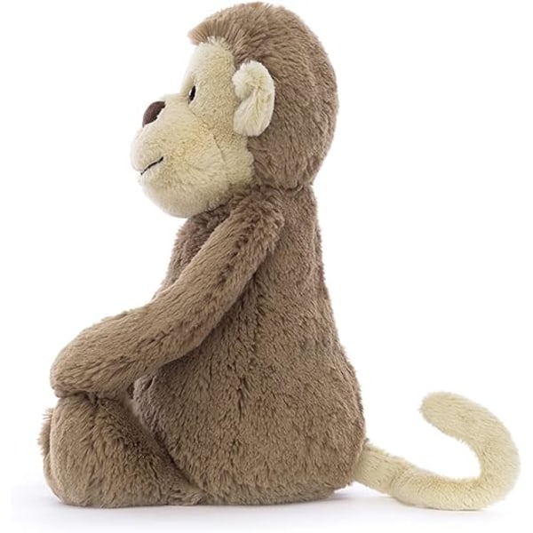 Jellycat - Teddybjørn - Bashful Monkey Nydelig Baby Teddybjørn Egnet fra Fødselen - M