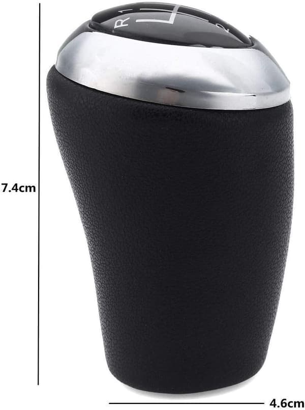 Kompatibel 6-gears læder gearknop krom til Mazda 3 BK BL CW 6 5 3-serie CX-7 MX-5
