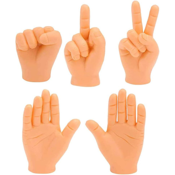 Små Händer Små Händer Fingerdockor Mini Fingerhänder Långfinger