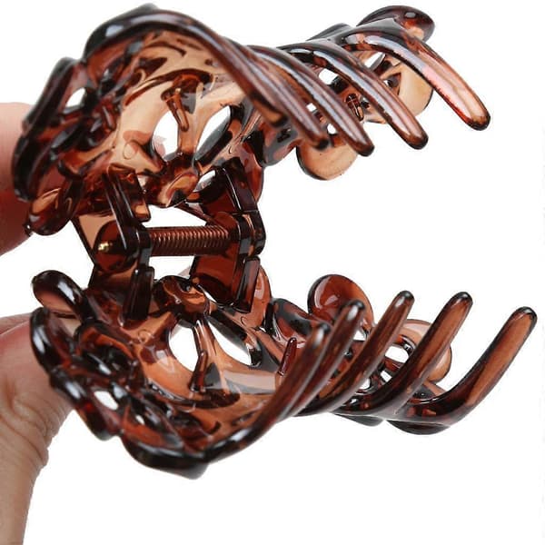 Hårklemmer Hårspenner Barrettes Sklisikre Stylingtilbehør for kvinner Brown