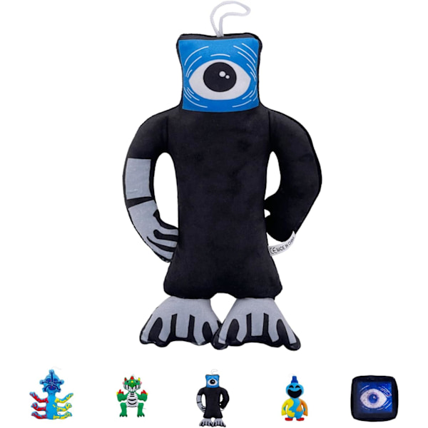 Poppy Playtime Kapitel 5, Nightmare Critters Plyschleksak, 25 cm Monsterspelskaraktär, för Fans, Barn & Vuxna. Black Plush