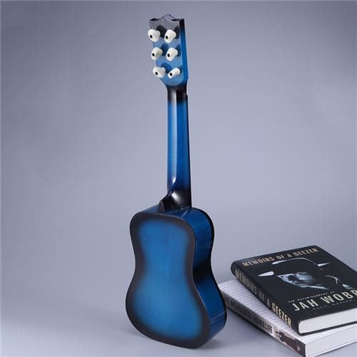 21 tommer blå børneakustisk guitar