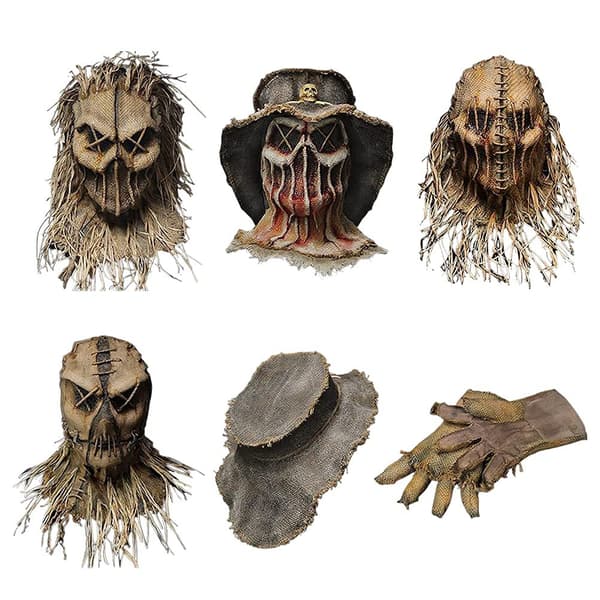 Halloween Fugleskræmsel Maske Efterårshøst Halloween Festdekoration Scarecrow Model D