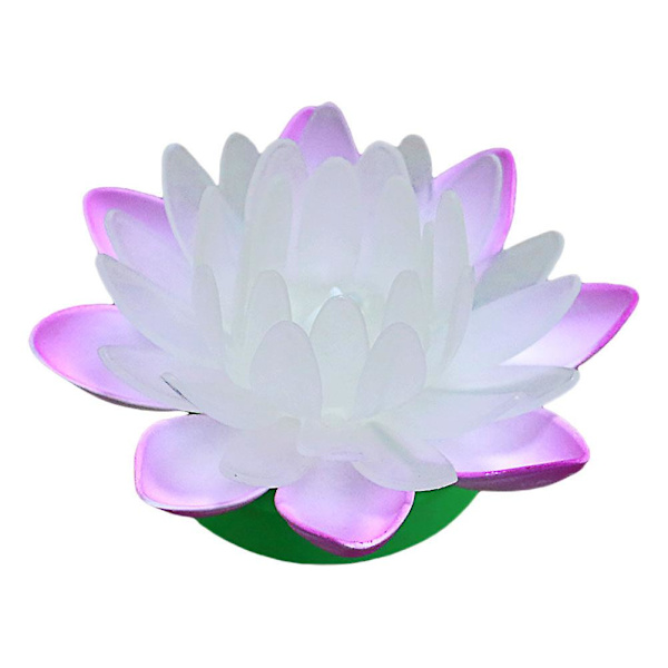 Solljus Utomhus Dekorativt Vatten Blomma Ljus Bröllop Blomsterlampa Flod Lykta Lampa Damm Nattlampa Lila 11*6cm Lila Purple 11*6cm
