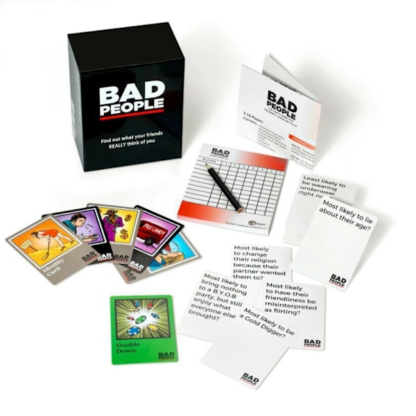 Kortspelet Tactic Bad People - partyspel
