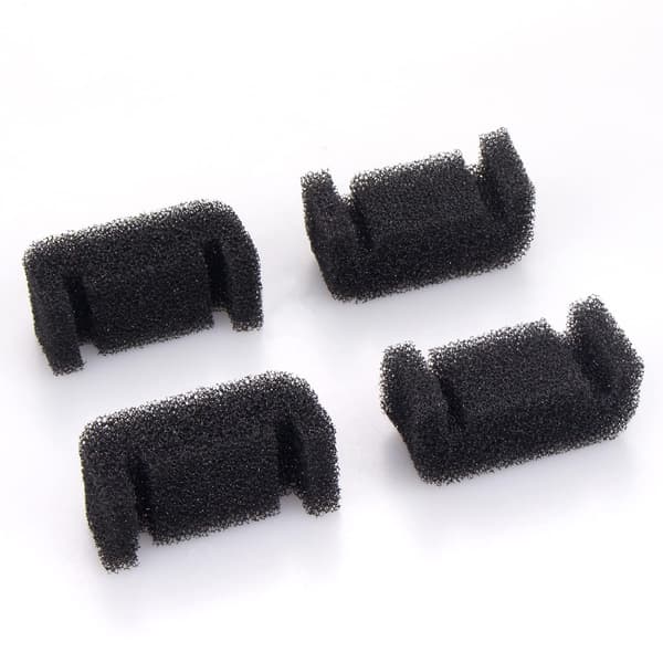12-pack Svampfilter för Katts Vattenfontän Ersättning U-formad Bomullsfilter Svart