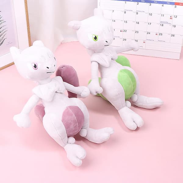 Mjuka Leksaker Anime Mewtwo Stående Gosedjur Samlardockor Julklapp