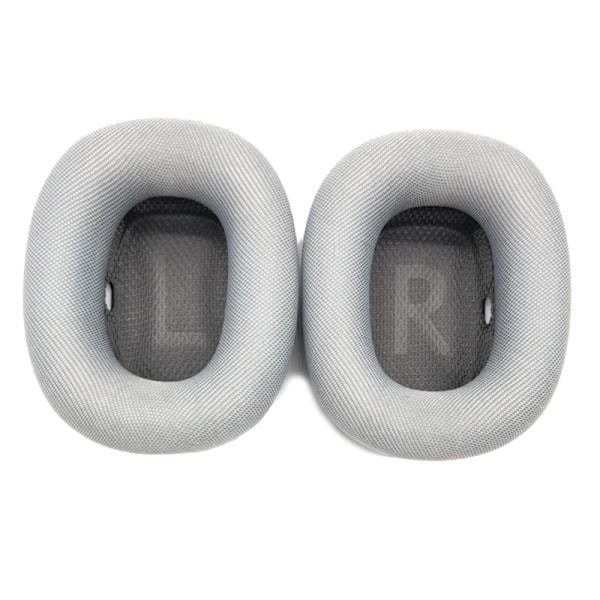 Ersättningsöronsnäckor för AirPods Max Hörlurar Kudde Mesh Tyg Öronmuffar Skydd Öronkuddar Silver Silver 0.05