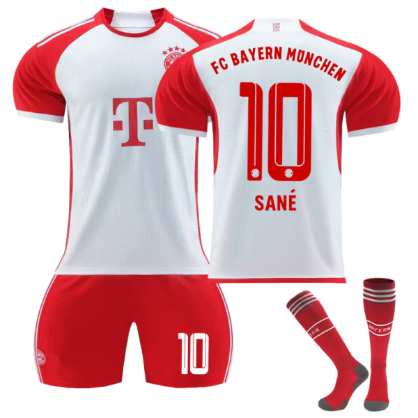 2023-2024 Bayern München fotbollströja för barn nr 10 Sane(22)