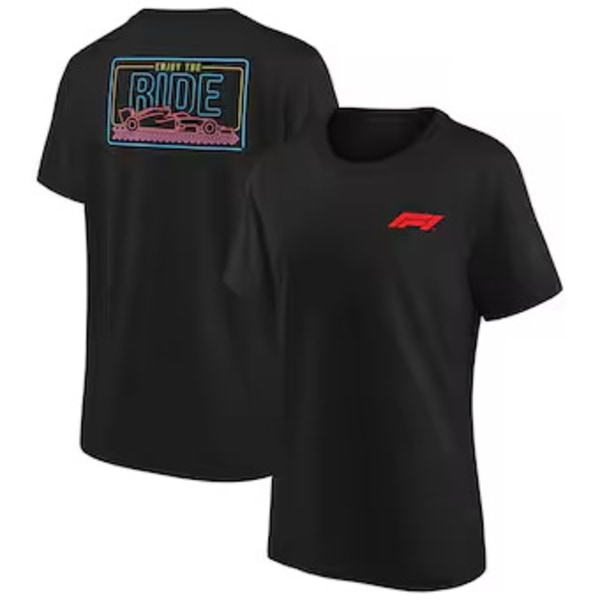 Ny F1 racer motorcykelbeklædning køredragt åndbar hurtigtørrende rund hals kortærmet T-shirt off-road arbejds skjorte[YATOUT] 9 2XL