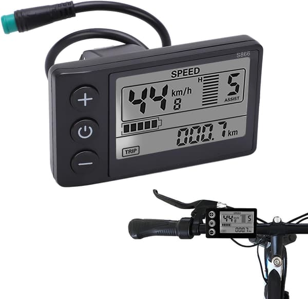 Kommunikasjonsprotokoll Elektrisk Sykkelcomputer LCD-skjerm Vanntett GPS Sykkelcomputer Speedometer og Odometer 24V 36V 48V Kontrollpanel