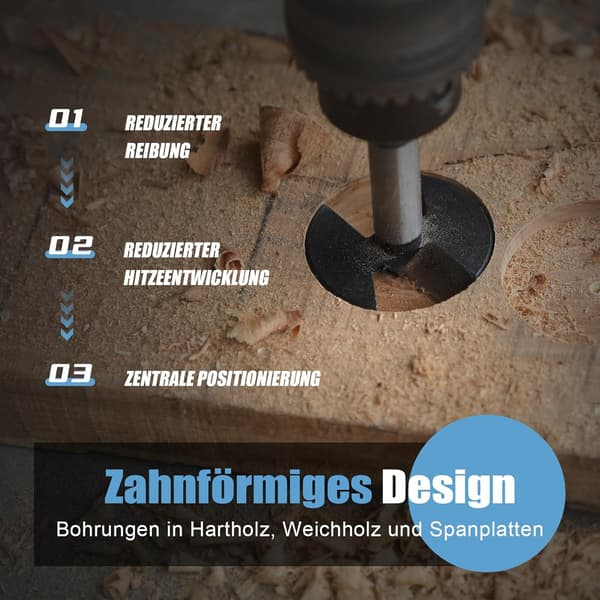 50mm Forstner Bor for Tre Forstner Bor Diameter 50mm Lengde 90mm