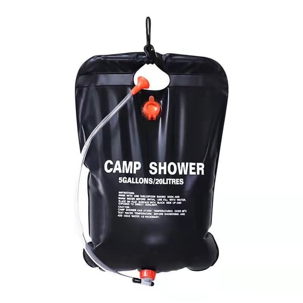 Dusjpose for campingutstyr, piknik, vannlagringspose, utendørs dusjpose, sammenleggbar vannpose for utendørs camping, dusjpose