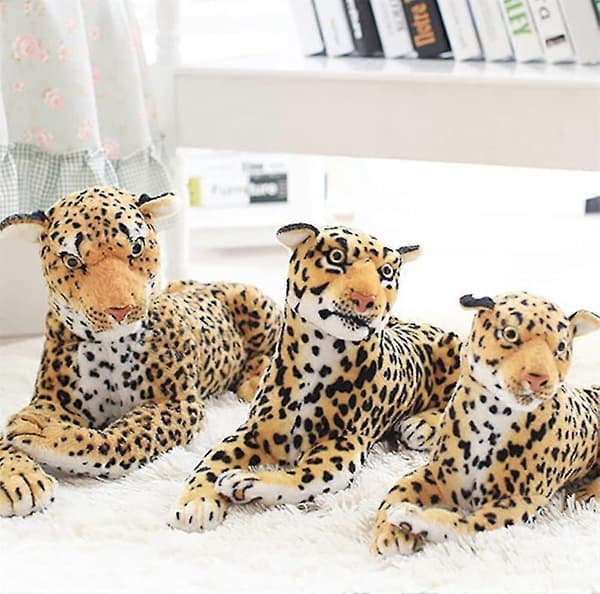 Kæmpe Leopard Udstoppede Dyr Stor Udstoppede Gepard Plys Legetøjsgaver Til Børn