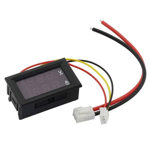Stykker 0,28 tommer LED Voltmeter Ammeter Rød og Blå Detektor Spænding Ammeter Panel Ampere Voltmeter DC 0-100V 10A til 12V 24V Ampere Volt