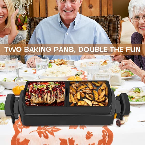 2-pak silikonebageplade tilbehør, grydeopdeler, kompatibel med Tefal OptiGrill XL til stegning, bagning og grill