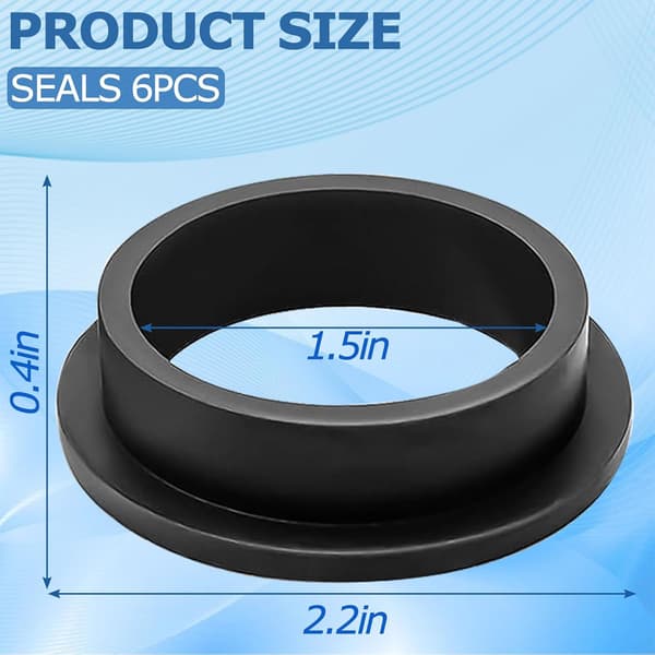 Sæt med 6 udskiftnings-O-ringe til swimmingpools gummipakning til Intex sandfilterpumpe reservedele 26323CA 26323EH 26331CA