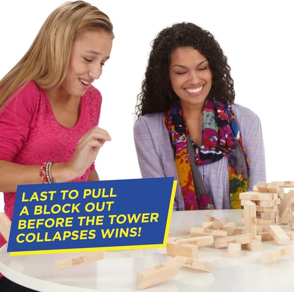 Klassisk Jenga spil, stablingsspil med træklodser