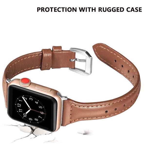 Nahkaranneke, yhteensopiva Apple Watch 38mm-40mm /42mm-44mm kanssa