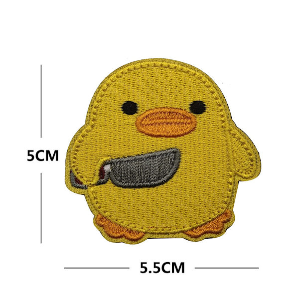 3 stk. Chick Duck strygemærker tegnefilm and sy på sjovt