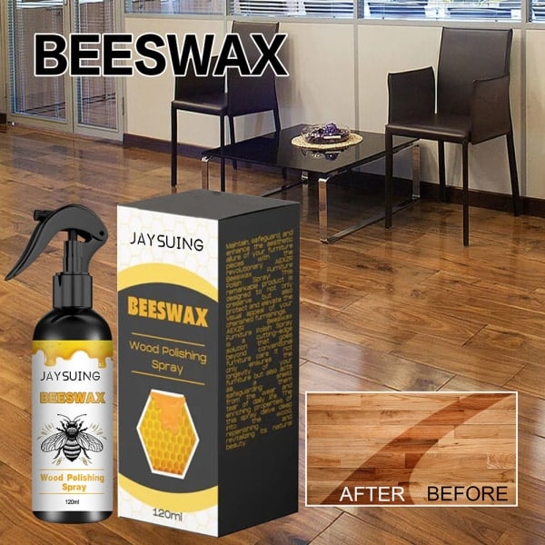 120ml Bivax Träpoleringsspray Vattenresistent anti-halk polervätska för möbelvård 120ml