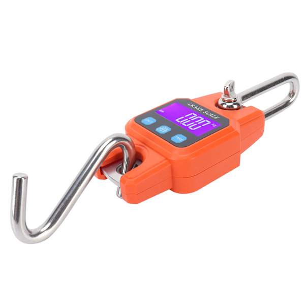 WH-C06 Genopladelig Digital Hængevægt Mini Kranvægt Elektronisk Krogvægt til Hjemmet (Orange) 0.6