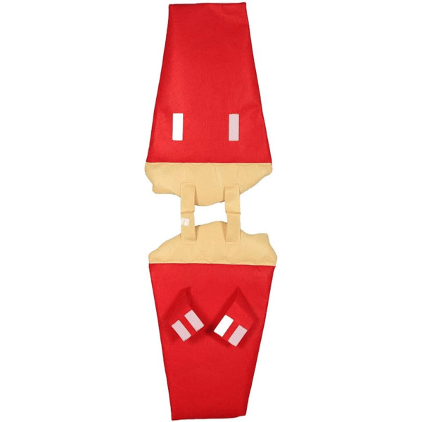 Popcorn-kostume til voksne til Halloweenfester - One Size passer de fleste, sjovt madtema-kostume til karnevaler, cosplay og temaarrangementer