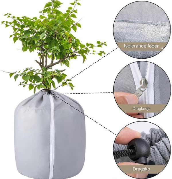 Vinterpose til plantebeskyttelse - Genanvendelig vinterplantebeskyttelse frostbeskyttelse | Tilbehør til hjemmeplantning 40*50cm