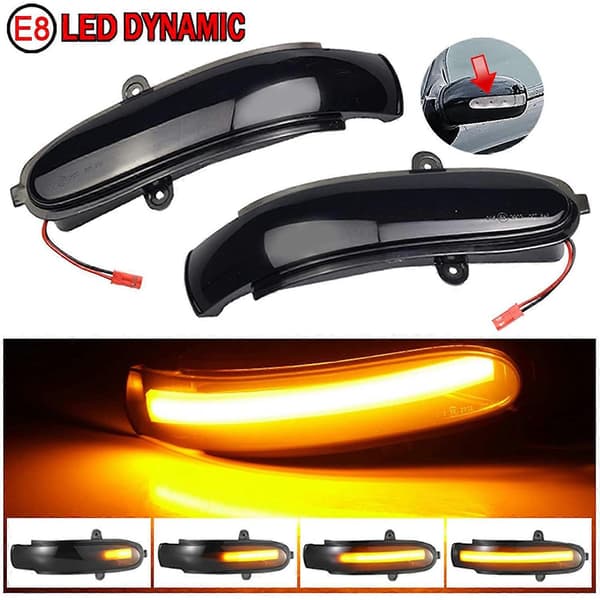 Dynamisk LED sidespejl blinklys blinklys blinklys lampe til C W203 -model CL203,S