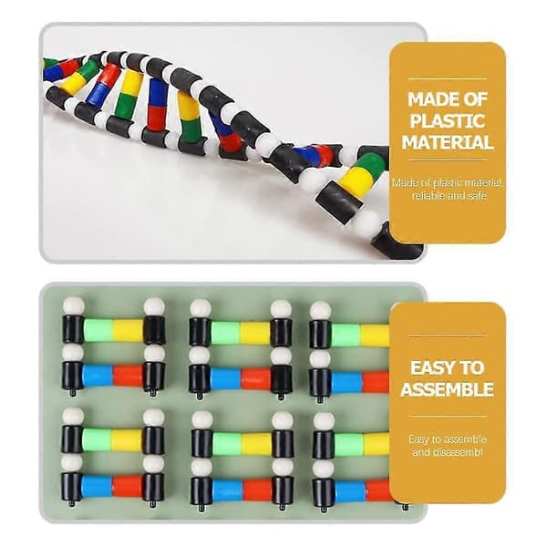 ibasenice Legetøj til Børn Børnelegetøj Børnelegetøj DNA Model Kit til Børn, DNA Model Dobbelt Helix Model DNA Dis